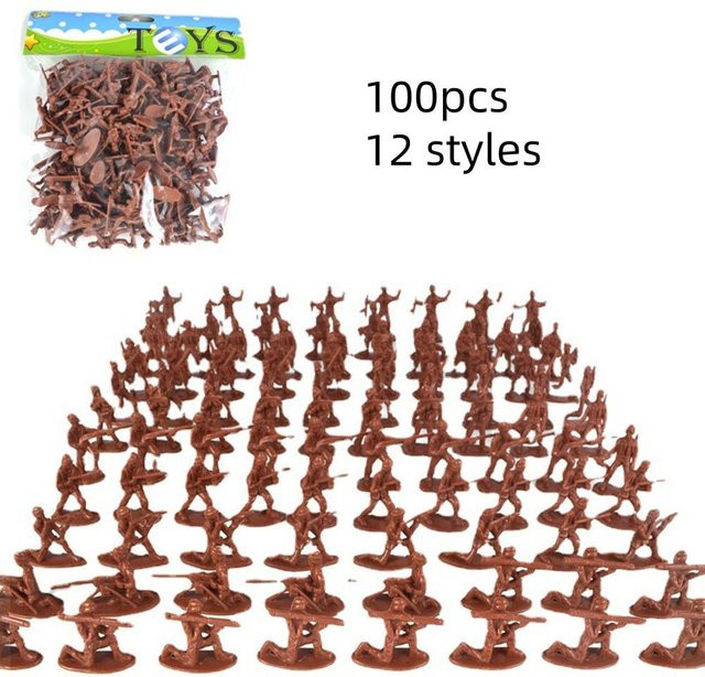 Fashnics Militär-Spielset, Actionfigur, 100-teiliges Set, braun, ab 14 Jahren - Bild 1