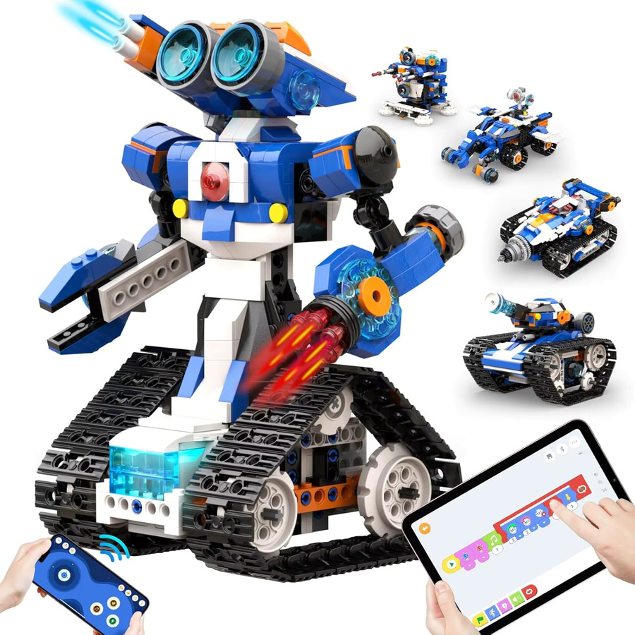 Apitor Robot J 6-in-1 STEM-Kit, programmierbares Roboter-Kit, App-Steuerung, ab 7 Jahre - Bild 2