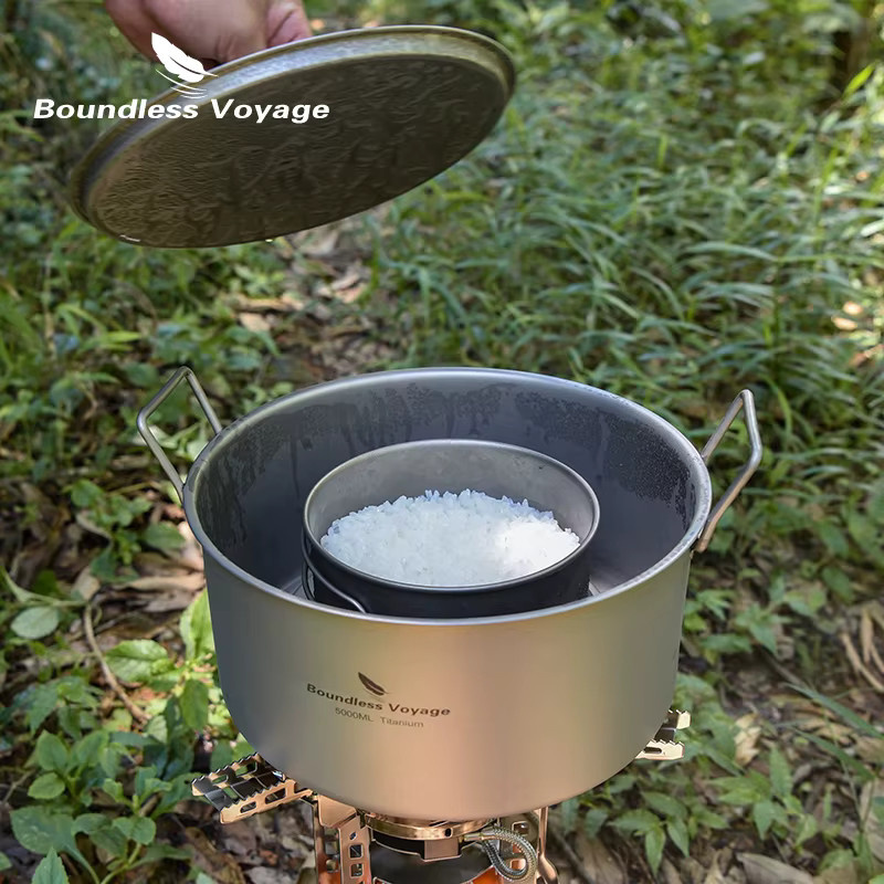 Boundless Voyage Titan Campingtopf mit Deckel und Klappgriff, 2 l - Bild 3