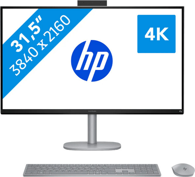 HP OmniStudio X All-in-One Next Gen AI 32-c1075ng PC in Silber mit 31,5 Zoll Display, Intel Core Ultra 7, 32GB RAM und 1TB SSD - Bild 1
