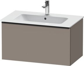 Duravit Waschtischunterschrank D-Neo wandhängend in Schwarz/Grau mit einer Auszug, B/T/H: 81 x 46,2 x 44 cm - Bild 1