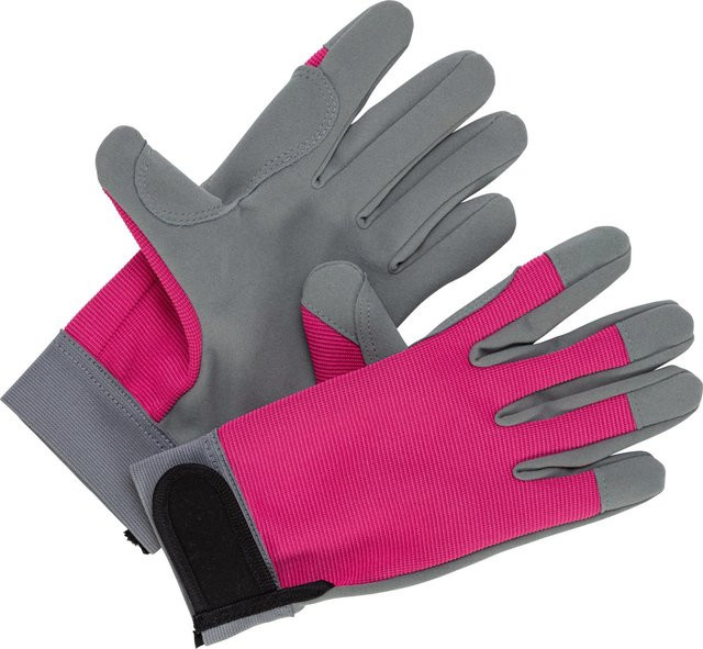 Gartenhandschuhe Unisex in Pink und Grau, Größe 7 - Bild 1