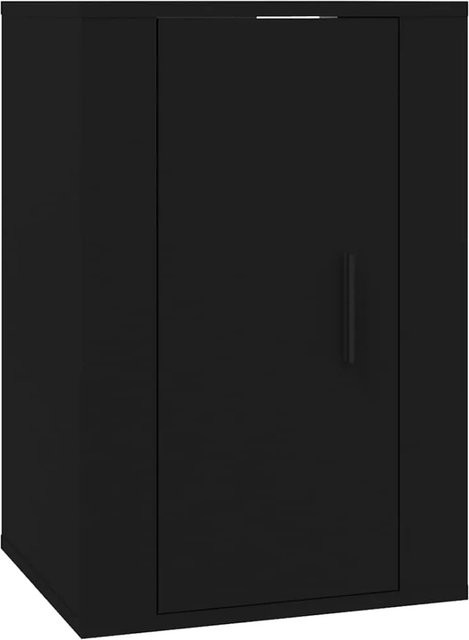 vidaXL TV-Wandschrank in Schwarz, klassisches Design aus Holzwerkstoff, B/T/H: 40 x 34,5 x 60 cm - Bild 1