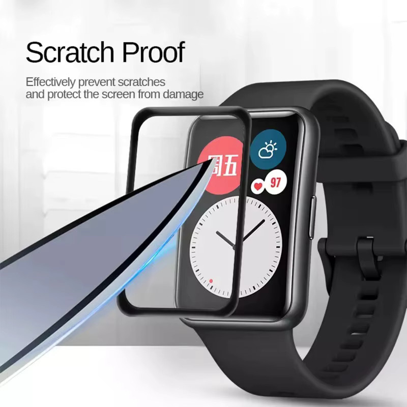 CAOWTAN Displayschutz für Huawei Watch Fit 4/Fit 4 Pro, Silikon, transparent - Bild 3