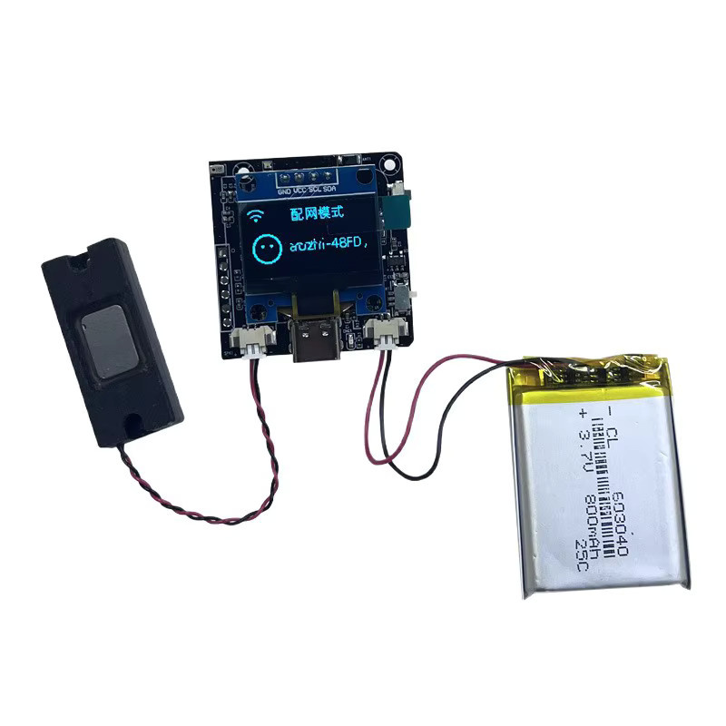 XiaozhiAI Voice ESP32-C3 Entwicklungsboard für Deepseek Bean Bag Qwen Intelligence AI in Schwarz - Bild 4