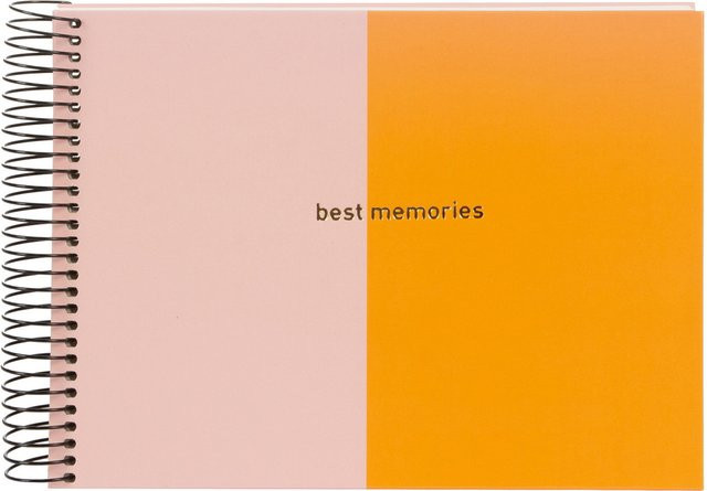goldbuch Spiralalbum Coloration in Orange/Rosé, B: 20,0 cm, H: 24,0 cm, T: 20,0 cm - Bild 1