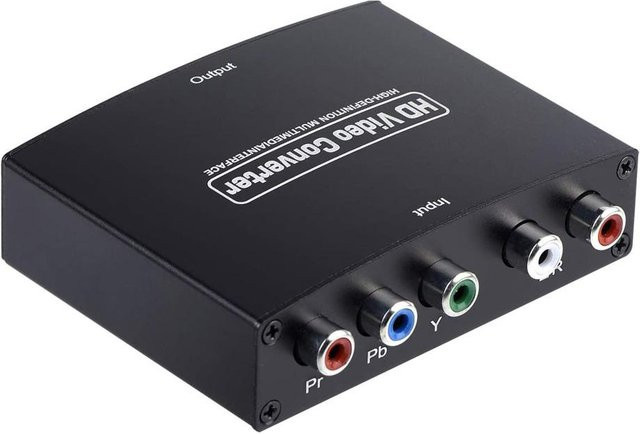 Andoer YPbPr zu HD Konverter mit 1080P High-Definition-Kompatibilität und Audiosynchronisation in Schwarz - Bild 1
