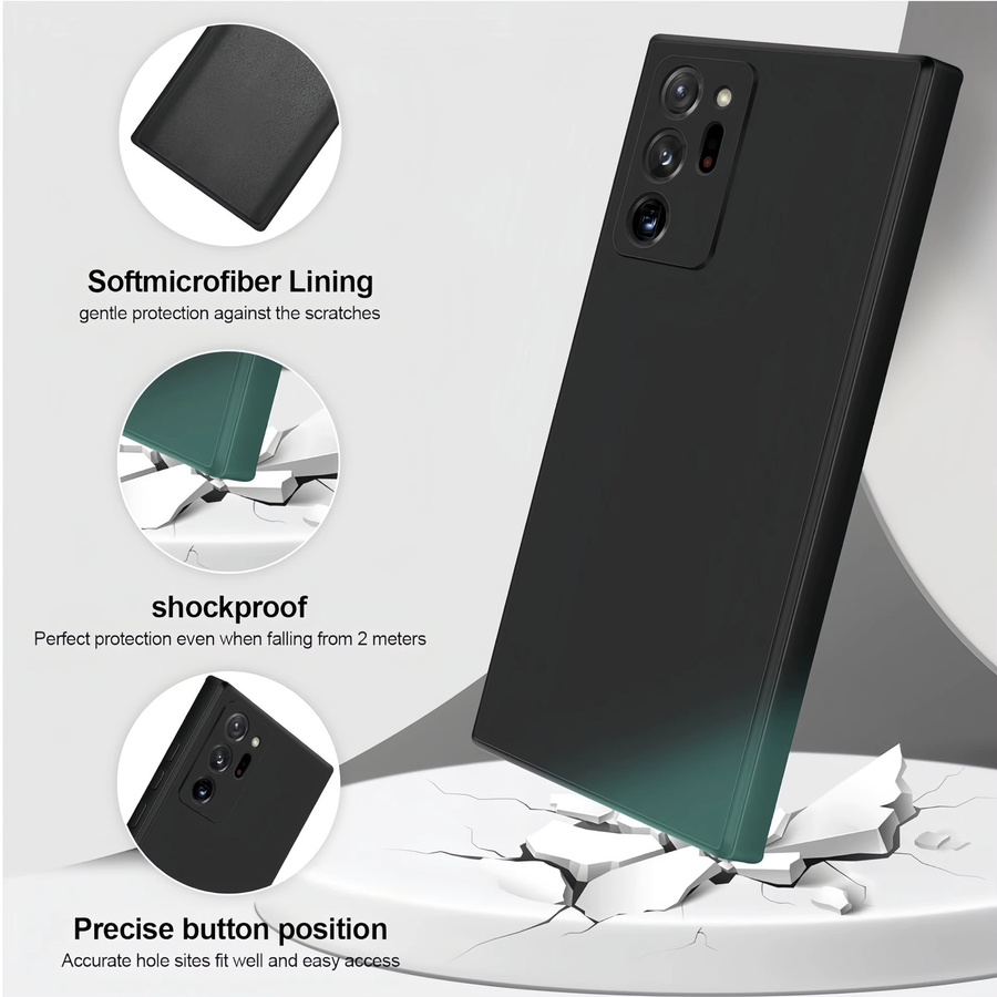Stoßfeste Silikon Handyhülle für Samsung Galaxy Note 20 Ultra, Note 20 und Note 10+ in Rot - Bild 4