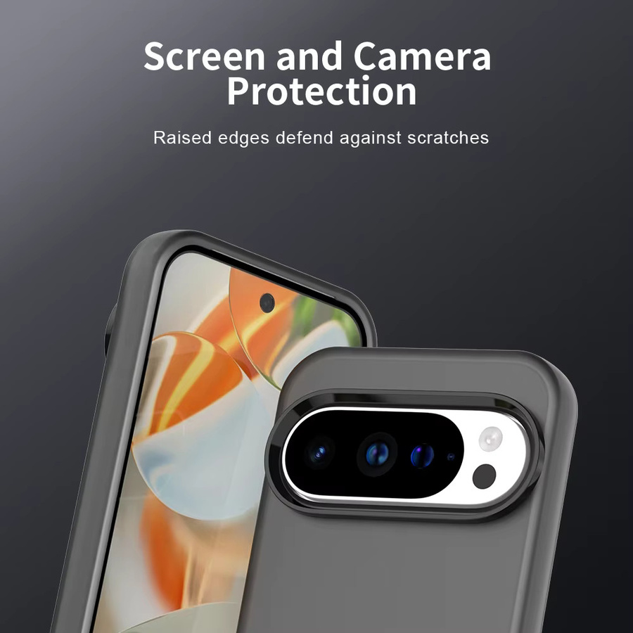 Stoßfeste Handyhülle mit mattem Finish für Google Pixel 10, 9, 8, Pro, XL, 9A, 8A in Transparent, Blau und Grau - Bild 3