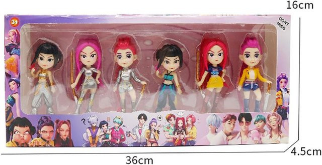 Fashnics Kpop Dämonenjäger Actionfigur Rumi Mira Zoey Sussy 6-teiliges Set - Bild 1