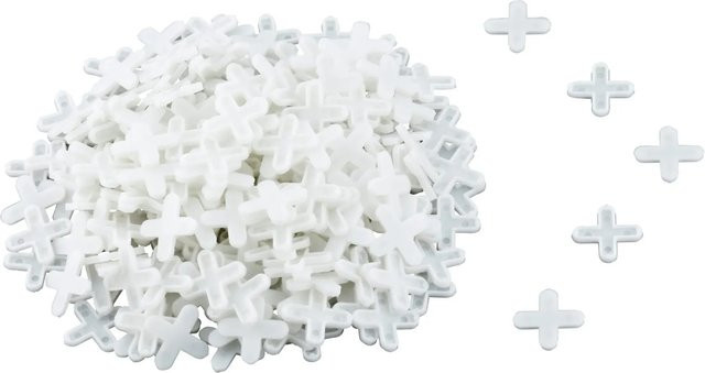 LUX-TOOLS Fliesenkreuze Classic in Weiß, 6 mm, 250 Stück - Bild 1