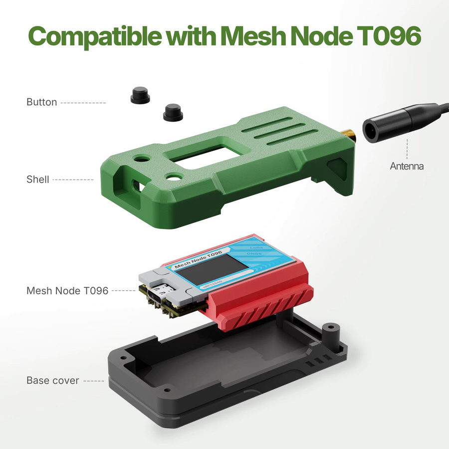 Heltec Mesh Node T096 Kit Entwicklungsboard für Meshtastic Tracker mit 863-928MHz LoRa und 28 dBm Hochleistungs-Chip, kompatibel mit Meshcore und Arduino - Bild 2
