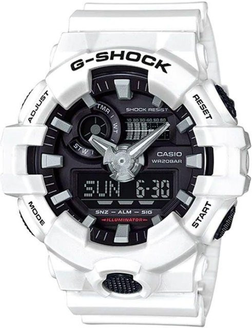 Casio Digitaluhr, Quarz, Harzarmband, Grau, Unisex - Bild 1