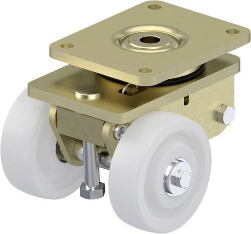 Blickle Heberolle HRLSD-SPO 125K in Weiß und Multicolour mit 125 mm Rad-Durchmesser und einer Tragfähigkeit von max. 1300 kg - Bild 1