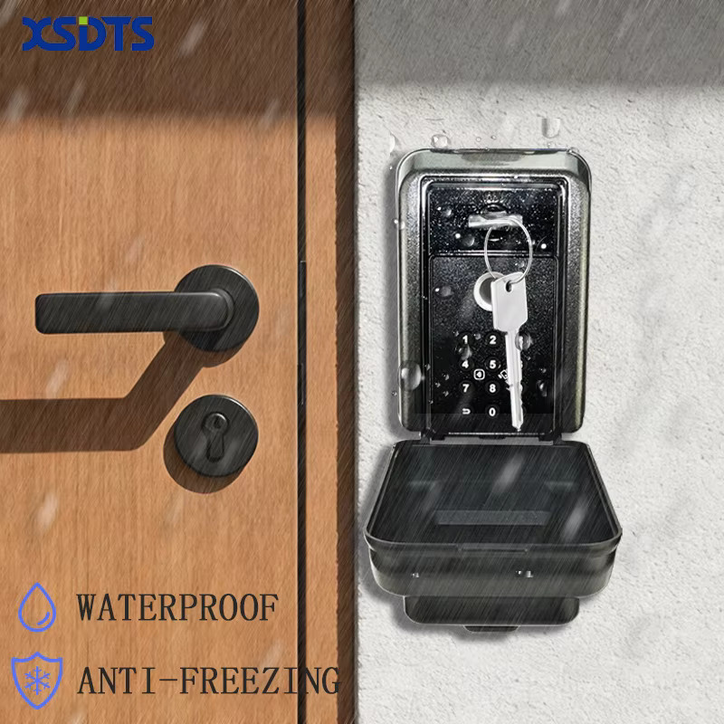 XSDTS Wasserdichter Smart Schlüsselsafe mit Fingerabdruck und Tuya App Bluetooth Hub in Schwarz - Bild 3