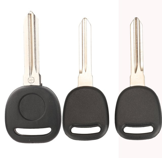 Jingyuqin Transponder Schlüssel Shell für Chevrolet Cadillac Oldsmobile und GM Autos, Remote Key Shell Abdeckung Fob Blank, Schwarz - Bild 1