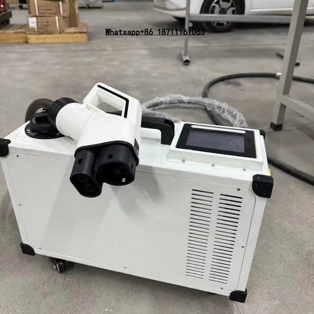 Tragbares DC 14KW Kommerzielles EV-Ladegerät CCS2 und GBT Schnell-Ladesäule für New Energy Vehicles, 32A Ausgangsstrom, 220V, Farbe: Weiß - Bild 1