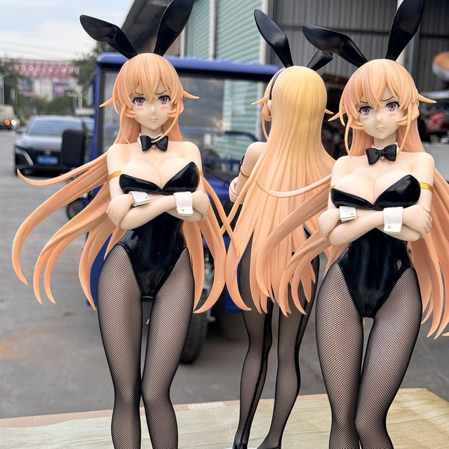 Bandai Food Wars Shokugeki No Soma Erina Nakiri 1/4 Bunny Ver. Anime-Figur in Multicolor mit blonden Haaren - Bild 1