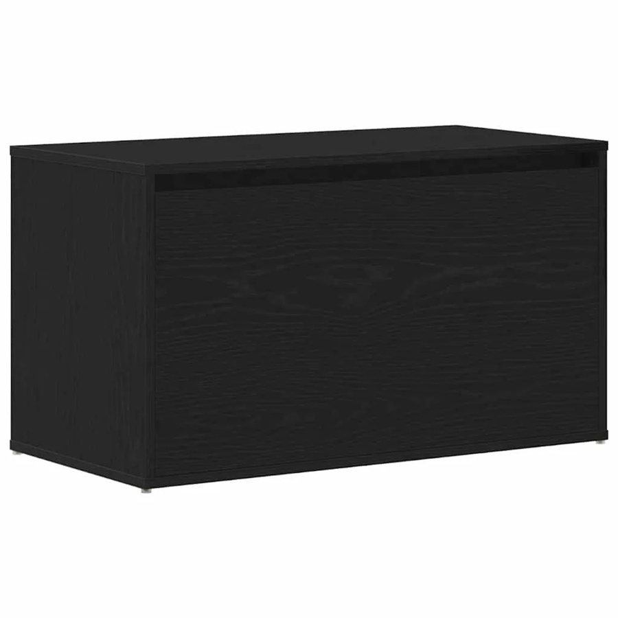 vidaXL Flurbank in Schwarz und Eichen-Optik aus Holzwerkstoff, B/T/H: 80 x 40 x 45 cm - Bild 2