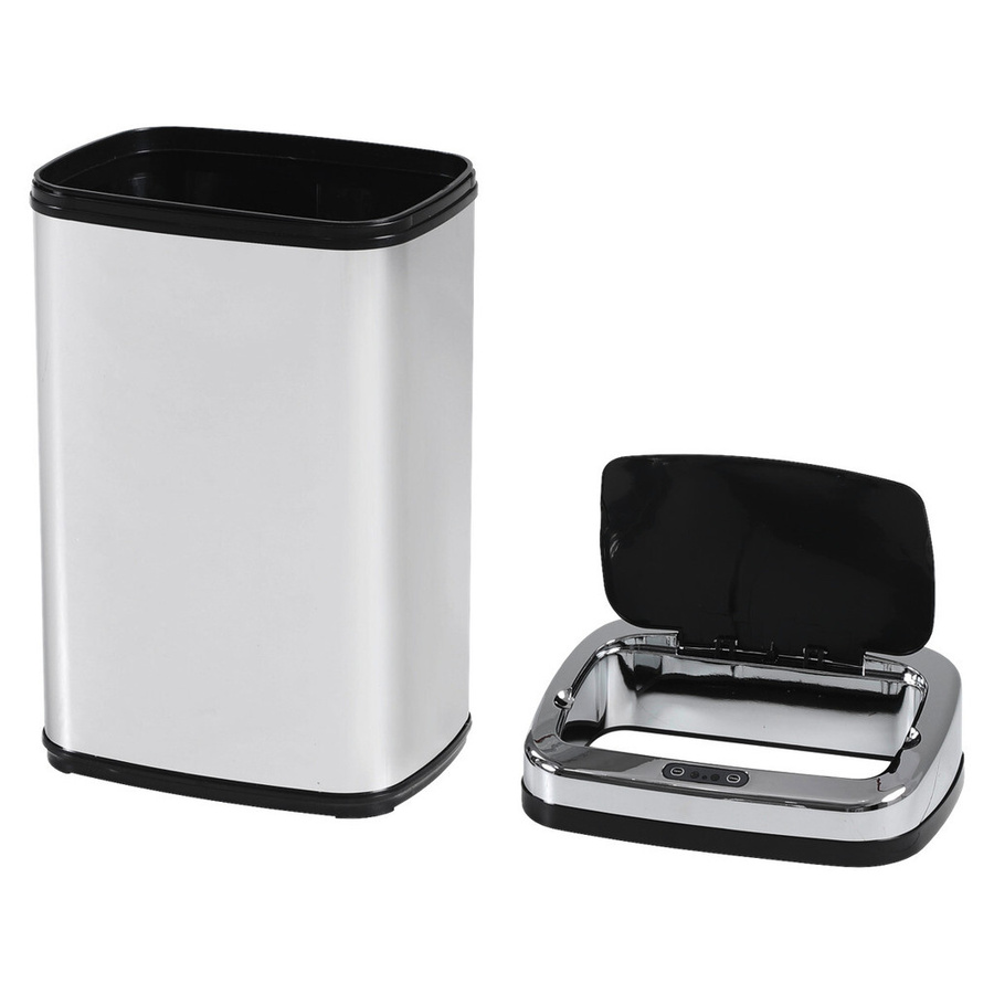 HOMCOM Automatik Sensor Mülleimer aus Edelstahl in Silber, 30L, B/T/H: 25 x 33 x 58 cm - Bild 3