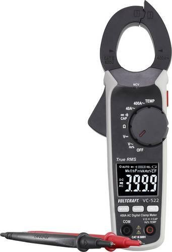 VOLTCRAFT VC-522 Digital Stromzange CAT III 600V Grau - Bild 1