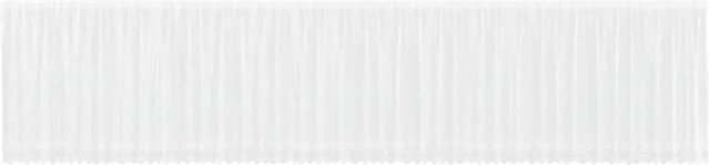 vidaXL Spitzenvorhang aus Polyester in Weiß, Breite: 120 cm, Höhe: 180 cm - Bild 1