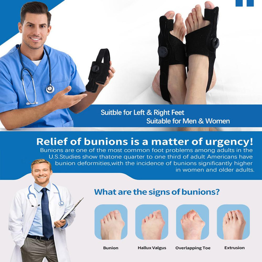 Ballenzeh-Korrektor Unisex Fuß Hallux Valgus Schienen - Bild 5