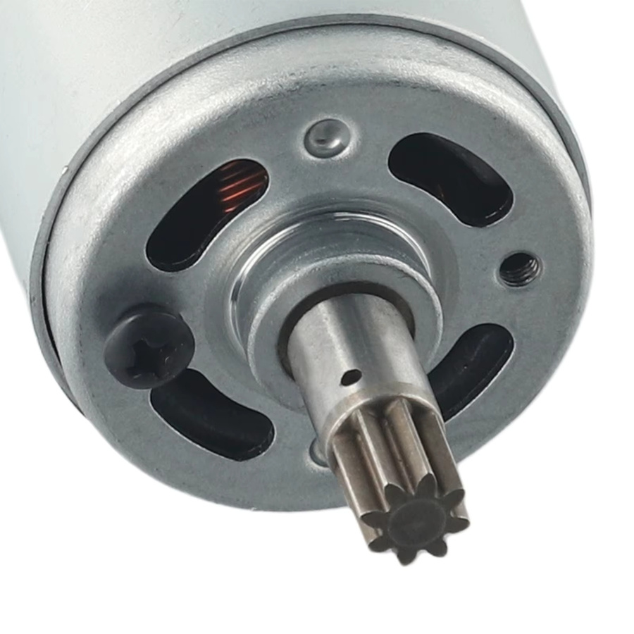 Worx Ersatzmotor RS-550VD H3 mit 8 Zähnen für elektrische Bohrmaschinen WU390 WX390 WX390.1 in Silber - Bild 2
