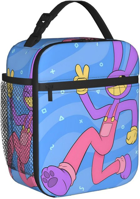 Fancy Style Studio Jax Cartoon Digitals Zirkus Thermische Lunchtasche, Isolierte Oxford Kühltasche in Blau, One Size - Bild 1