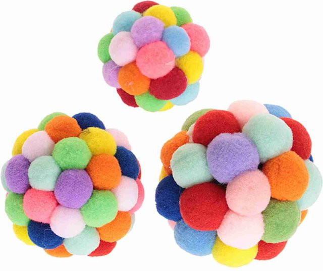 TOMTOP JMS Haustier Plüschtier Spielball, pink - Bild 1