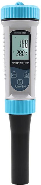 Tuya 5in1 Digitaler Wasserqualitätstester mit Bluetooth – Tragbarer Multifunktions-Tester für PH, TDS, EC, CF und Temperatur in Bunt - Bild 1