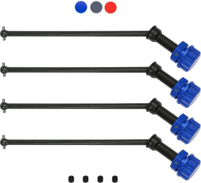 Wonder Rc Antriebswelle mit Radsechskantmuttern, 4-teiliges Set, Metall - Bild 1