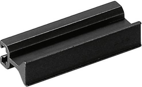Rohde Griffleiste F5-20.101.04 Schwarz Matt Aluminium, 11 Stück, L: 10,1 cm, B: 7,7 mm, H: 1,5 mm - Bild 1