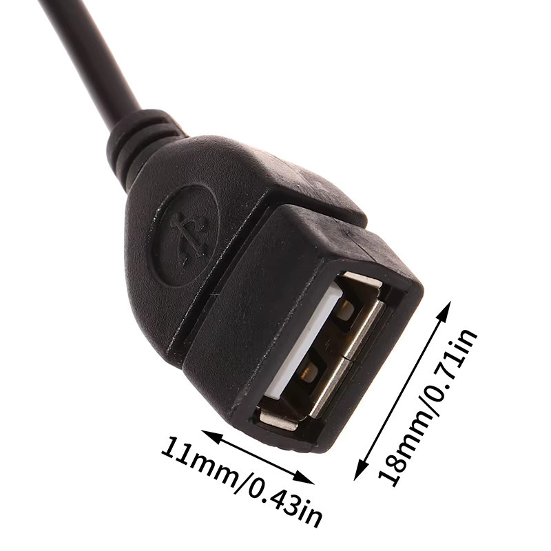 USB zu 3,5mm Klinke Audio Adapter Kabel für Auto und Kopfhörer in Schwarz - Bild 3