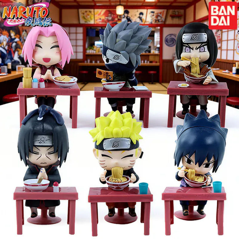 Bandai Naruto Shippuden Ramen-Themen Blindbox Figuren mehrfarbig aus Kunststoff - Bild 1