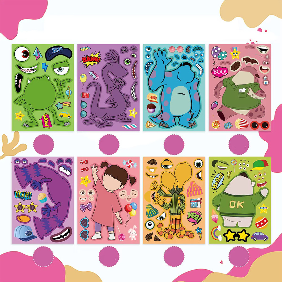 Disney Monsters University Puzzle-Aufkleber, Bunt / Mehrfarbig - Bild 2