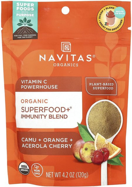 Navitas Organics Bio-Superfood+Immunmischung Camu Orange Acerola-Kirsche 120 g - Bild 1
