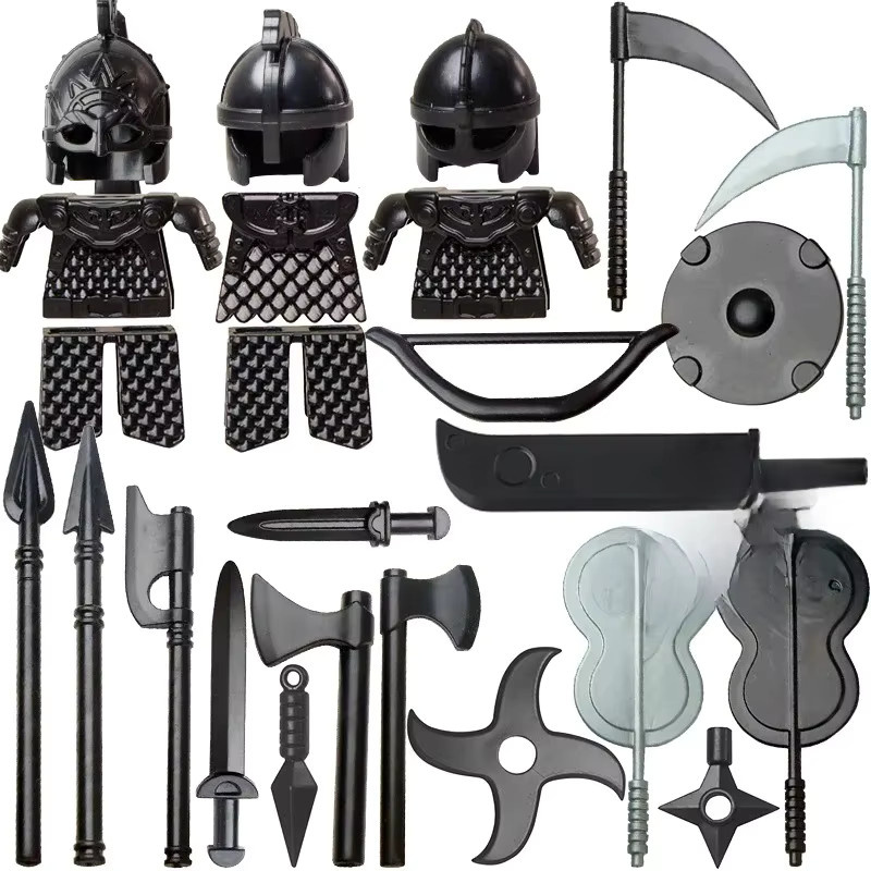 MOC Mittelalterliche Militär-Bausteine Rohan Kavallerie Waffen Zubehör, Ritter - Bild 2