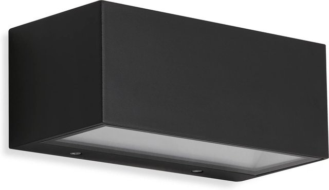 Telefunken Monaco LED-Außenleuchte Schwarz aus Metall und Glas mit IP44 Schutzart - Bild 1
