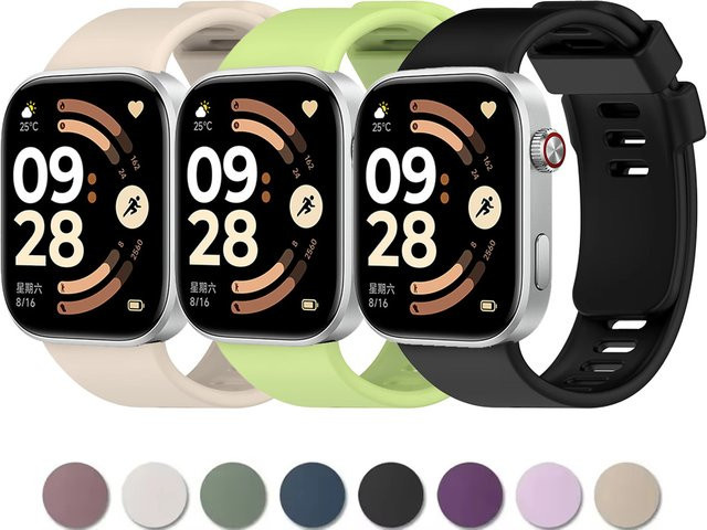 Uhrenarmband Silikon, Schwarz, Unisex - Bild 1
