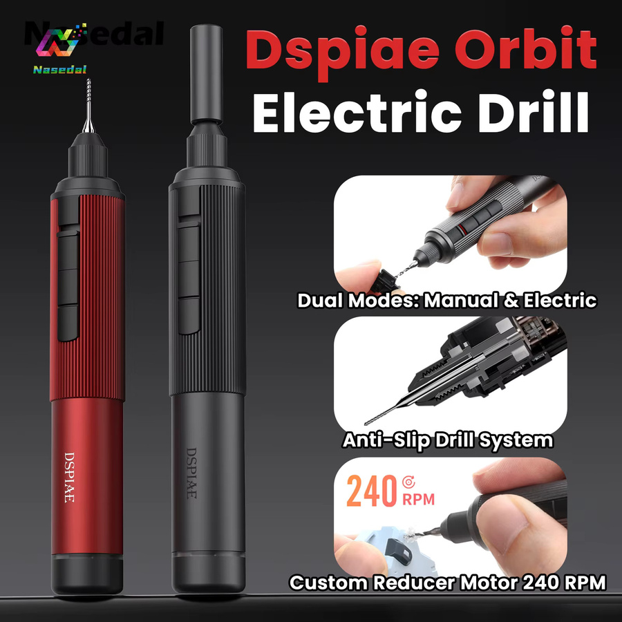 DSPIAE AT-ED Orbit Elektro-Bohrschrauber mit zwei Modi und variabler Geschwindigkeit für Gunpla-Modelle, Kunststoff, Holz und weiches Metall - Bild 2