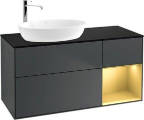 V&B Waschtischunterschrank Finion in Blau lackiert, Breite: 120 cm, Tiefe: 50,1 cm, Höhe: 50,1 cm - Bild 1