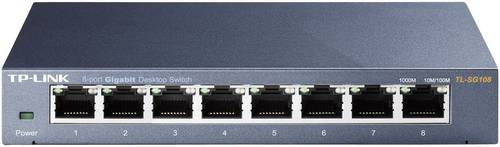 TP-Link TL-SG108 Gigabit Netzwerk Switch mit 8 Ports, unmanaged, Schwarz - Bild 1
