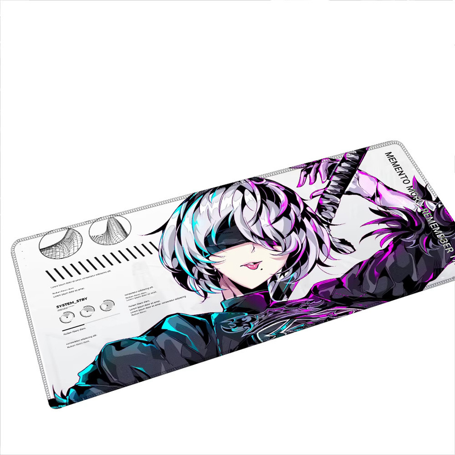 Bandai Anime Mauspad Nier Automata 2B Kawaii Sexy Girl Multicolour Gaming-Schreibtischpad für PC-Gamer - Bild 2
