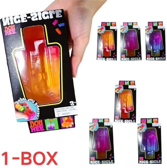 Schylling Eis am Stiel-förmiges Quetschspielzeug, BPA-frei, multicolour - Bild 1