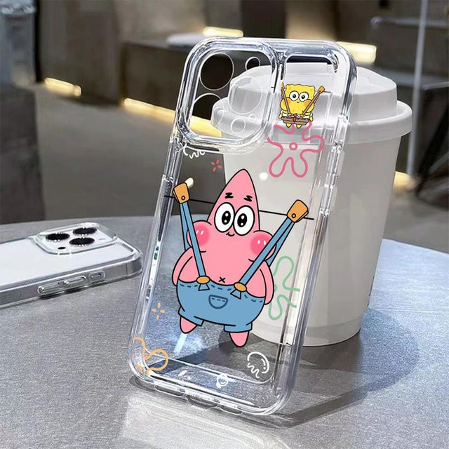 SpongeBob Handyhülle für Apple iPhone mit transparenter Rückseite - Bild 1