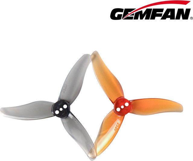 Gemfan Hurricane 2520 3-Blatt PC-Propeller, 8 Paar, Kunststoff, Nachfüllpack - Bild 1