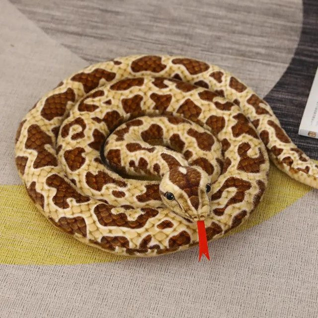 Kidsly Python Schlange, Stoff Puppe, Plüsch Spielzeug, ab 14 Jahren - Bild 1