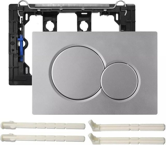 Geberit Sigma 01 Doppel-Spültaste Betätigungsplatte für Unterputz-Spülkästen in Silber Chrom-Optik - Bild 1