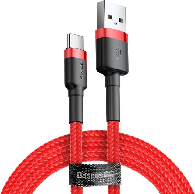 Baseus Cafule USB-A auf USB-C Kabel 60W 3A in Rot - Bild 1